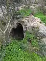 Mouth of hewn sepulchre at Um er-Rus (southern site), near Moshav Aviezer