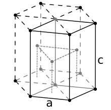 Hexagonal close packed crystal structure for rhenium