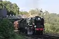 34053 departing Highley with a train for Kidderminster in Sept 2013