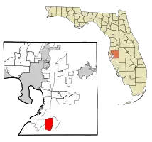 Location in Hillsborough County and the state of Florida