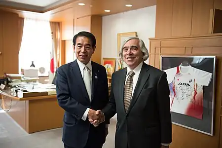 Hirofumi Shimomura and Ernest Moniz 20131031.jpg