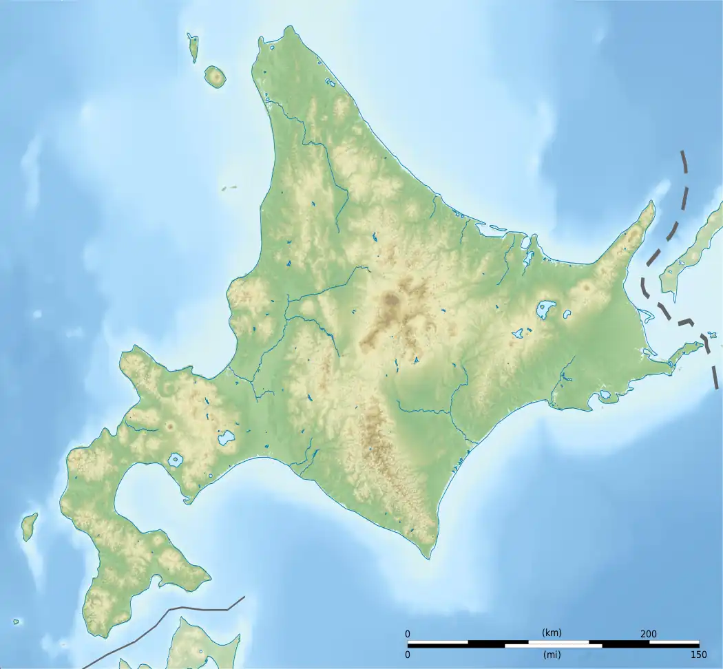 Mount Ishikari is located in Hokkaido