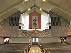 Main nave toward gallery