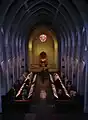 Holy Spirit Monastery monks at prayer in the main Church