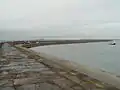 The Breakwater seaward from the land end.