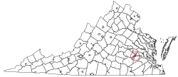 Location in the State of Virginia