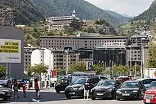 Hospital Nostra Senyora de Meritxell, in Escaldes-Engordany.