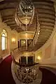 The staircase in the hotel, photographed from the 5th floor in 2016