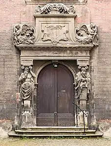 Gate with telamons.