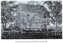 "The House Where Witchcraft Started, Now Danvers, Mass.", photographer unknown, in Witchcraft Illustrated by Henrietta D. Kimball, Geo. A. Kimball, publisher, Boston, 1892.