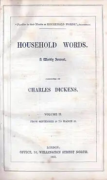 Cover of Household Words