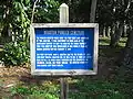 Historical marker in front of cemetery