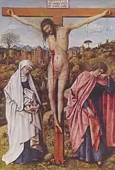 The Crucifixion (about 1430) by Jan van Eyck, Gemäldegalerie, Berlin