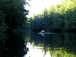 The Hudson River in Newcomb, a few miles south of its source