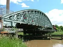 The Hull and Barnsley Railway swingbridge over the River Hull