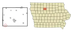 Location of Pioneer, Iowa