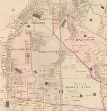 Map of the Parish in 1840.