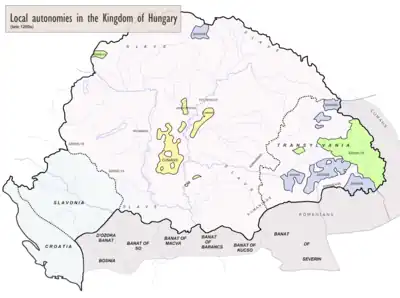 Map of 13th-century Hungary