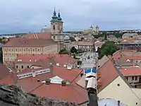 City view from Castle of Eger