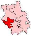 A medium constituency in the southwest of the county.