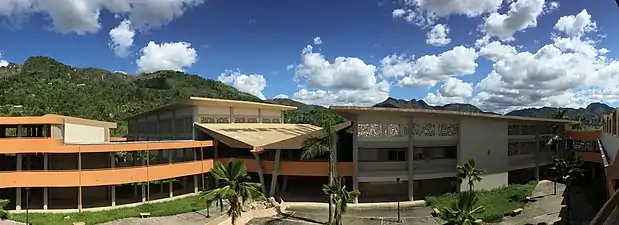 School damaged by Hurricane María in 2017