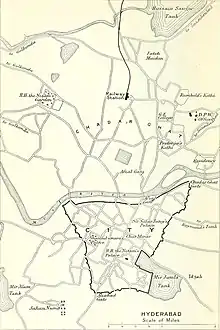 Image 30Map of Hyderabad, 1911 (from History of Hyderabad)