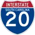 Interstate 20 marker