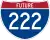 Future Interstate 222 marker