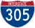 Interstate 305 marker