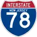 Interstate 78 marker