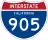 Interstate 905 marker