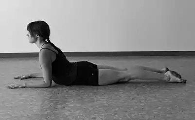 Yin Yoga's Sphinx pose, an easier variant