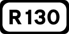 R130 road shield}}