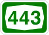 Route 443 shield}}