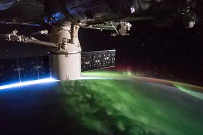 Dragon docked to the ISS