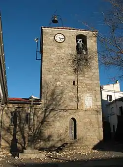 Church of San Juan in the town of Piornal from Cáceres