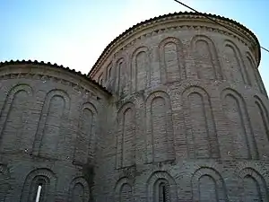 Monastery of Castro de Avelãs with its unique brick layered apse influenced by Asturian-Leonese art.