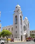 Church façade in 2017.