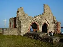 Image 32Church of Ikšķile, the first stone building in Latvia built by Saint Meinhard in 1185 (from History of Latvia)