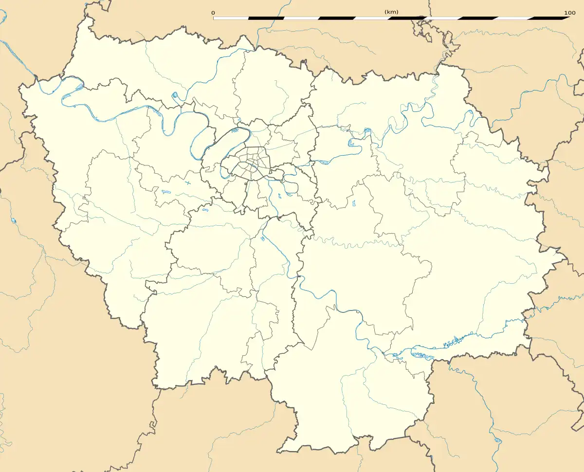 Paris is located in Île-de-France (region)