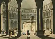 Rotunda interior painted by Luigi Mayer, before 1804