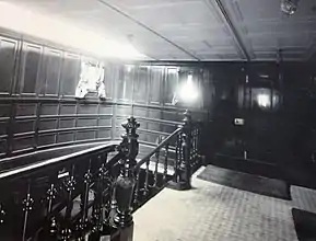 First Class stairway leading to saloon