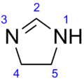 Skeletal formula of imidazoline