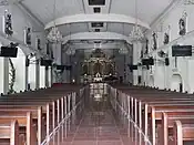 Church interior in 2023