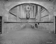 Wide ramps in the terminal, seen empty c. 1913