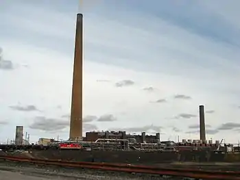 The Inco Superstack at the Inco Copper Cliff smelter.