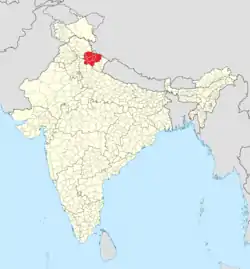 Location in India