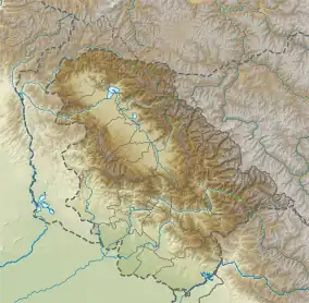 Location of Wular lake within J&K, India