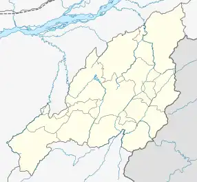 Zünheboto is located in Nagaland