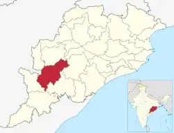 Location in Odisha